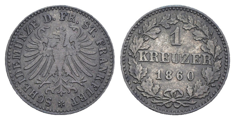 Germania - Libera città imperiale di Francoforte - 1 kreuzer 1860 - KM# 357 - Mi...