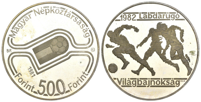 Ungheria - 500 forint 1981 - F.I.F.A. World Cup 1982 - KM# 625

FS

SPEDIZIO...