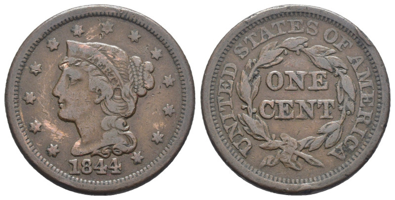 Stati Uniti d'America (1776-oggi) - 1 Centesimo 1844 Liberty - Cu

qBB

SPED...