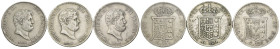 Napoli - Ferdinando II di Borbone (1830-1859) - Lotto di 3 monete da 120 Grana - 1851, 1856, 1857 - Ag.

SPEDIZIONE SOLO IN ITALIA - SHIPPING ONLY I...