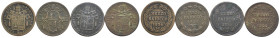 Stato Ponticifio - Gregorio XVI e Pio IX - Lotto di 4 monete da Mezzo Baiocco - anni e zecche varie - Cu

SPEDIZIONE SOLO IN ITALIA - SHIPPING ONLY ...