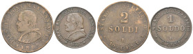 Stato Pontificio - Pio IX (1846-1878) - Lotto di 2 monete: 2 Soldi e 1 Soldo 1866 

SPEDIZIONE SOLO IN ITALIA - SHIPPING ONLY IN ITALY
