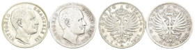 Regno d'Italia - Vittorio Emanuele III - Lotto di 2 monete da 1 Lira Aquila Sabauda - anni 1906 e 1907 - Ag - 

SPEDIZIONE SOLO IN ITALIA - SHIPPING...