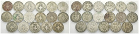 Regno d'Italia - Vittorio Emanuele III (1900-1943) - Lotto di 17 monete da 20 Centesimi Esagono delle quali uno con bordo rigato - anni vari

med. M...