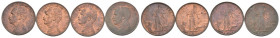 Regno d'Italia - Vittorio Emanuele III (1900-1943) - Lotto di 4 monete da 1 Centesimo Italia su Prora 1914

SPEDIZIONE SOLO IN ITALIA - SHIPPING ONL...