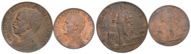 Regno d'Italia - Vittorio Emanuele III (1900-1943) - Lotto di 2 monete 5 Centesimi 1918 e 2 Centesimi 1917 Italia su Prora - Cu

SPEDIZIONE SOLO IN ...