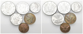 Regno d'Italia - Vittorio Emanuele III (1900-1943) - Serie di 6 monete 1941: 2 Lire Impero, 1 Lira Impero, 50 centesimi Impero, 20 Centesimi Impero, 1...