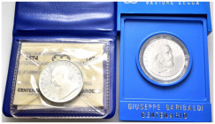 Repubblica Italiana - Lotto di 2 monete: 500 Lire Garibaldi 1982; 500 Lire Marconi 1974 - Ag - in confezione di zecca

FDC

SPEDIZIONE IN TUTTO IL...