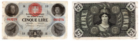 Regno d'Italia - Vittorio Emanuele II - 5 Lire - 30/10/1867 - RARA - Gig. (Bugani) BNR 5A

BB

SPEDIZIONE SOLO IN ITALIA - SHIPPING ONLY IN ITALY