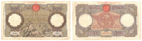 Regno d'Italia - Vittorio Emanuele III (1900-1943) - 100 lire "Aquila romana - Capranesi" - Emissione del 24.01.1942 - Firme: Azzolini, Urbini - N° se...