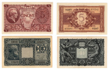 Regno d'Italia - Luogotenenza - Lotto di 2 banconote d 5 Lire Atena e 10 Lire Giove - 23/11/1944

SUP

SPEDIZIONE SOLO IN ITALIA - SHIPPING ONLY I...