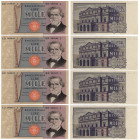 Repubblica Italiana - Lotto di 4 banconote 1000 Lire "Verdi II°Tipo" - CONSECUTIVE - Alta conservazione

qFDS

SPEDIZIONE IN TUTTO IL MONDO - WORL...