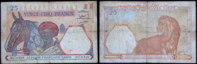 Africa Equatoriale Francese - Francia libera (1940-1945) - 25 Franchi ND (1941) - P# 7a - fori

MB+

SPEDIZIONE SOLO IN ITALIA - SHIPPING ONLY IN ...