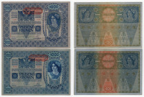 Austria - Lotto n.2 banconote - 1000 Kronen 1902 (1919) I°Tipo - 1000 Kronen 1902 (1920) II°TIpo - Pick n.60-61 - Pieghe 

SPL

SPEDIZIONE SOLO IN...