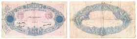 Francia - Terza repubblica (1870-1940) - 500 Franchi tipo "blu e rosa" - emissione del 16 luglio 1936 - N°serie: 345 S. 2350 - Pick# 66m

qBB

SPE...
