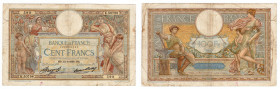 Francia - Terza Repubblica (1870-1940) - 100 Franchi - Emissione del 12.3.1936 - N° serie: K 50798 592 - P# 78 - strappi

MB 

SPEDIZIONE SOLO IN ...