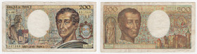 Francia - 200 Francs "Montesquieu" - 1981-1992 - Pick n.155 - Pieghe

BB+

SPEDIZIONE IN TUTTO IL MONDO - WORLDWIDE SHIPPING