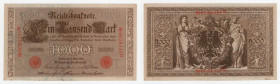 Germania - 1000 Reichsbanknote 1910 - Timbro rosso - Pick n.44 

SPL+

SPEDIZIONE SOLO IN ITALIA - SHIPPING ONLY IN ITALY