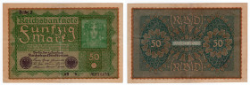 Germania - Repubblica di Weimar (1918-1933) - biglietto da 50 marchi - emissione del 1919 - N°serie: AH b 171653 Pick#66

BB+

SPEDIZIONE SOLO IN ...
