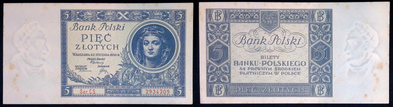 Polonia - Seconda Repubblica (1918-1939) - 5 Zlotych 1930 - P# 72

SPL+

SPE...