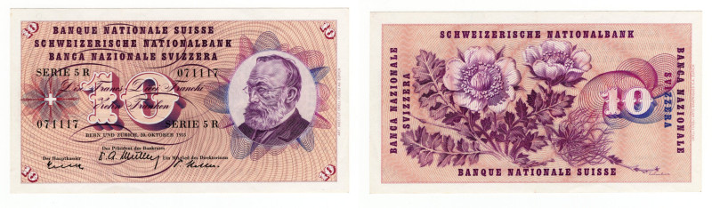 Svizzera - Stato federale (1848-oggi) - 10 Franchi 1955 - P# 45

SPL+

SPEDI...