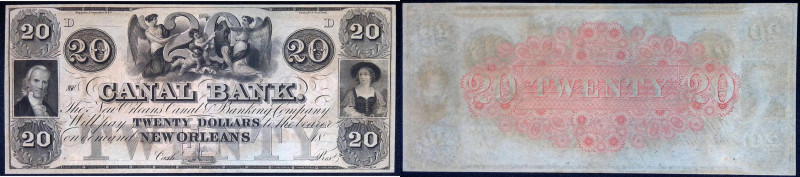 Stati Uniti d'America - 20 Dollari 1831-1895 - New Orleans - H# LA 105-G24a

S...