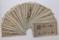Germania - Lotto n.62 Banconote composto da: 1000 Mark (Reichsbanknote, timbro rosso) 

med.BB+

SPEDIZIONE SOLO IN ITALIA - SHIPPING ONLY IN ITAL...