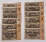 Germania - Lotto n.12 Banconote composto da: 2 Rentenmark 1937 (Rentenbank) - P#174 

med.BB

SPEDIZIONE SOLO IN ITALIA - SHIPPING ONLY IN ITALY