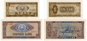 Romania - Lotto n.2 Banconote composto da: 1 Leu 1966, P#91 - 5 Lei 1966 - P#93

med.BB+

SPEDIZIONE IN TUTTO IL MONDO - WORLDWIDE SHIPPING