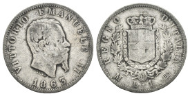 FALSO D'EPOCA - Vittorio Emanuele II - 1 Lira Stemma 1863 M - 3,61 g

SPEDIZIONE SOLO IN ITALIA - SHIPPING ONLY IN ITALY