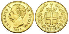 FALSO - Regno d'Italia - Umberto I - 20 Lire 1882 - gr. 4,41

SPEDIZIONE SOLO IN ITALIA - SHIPPING ONLY IN ITALY
