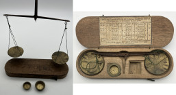 Bilancia d'epoca francese mancante di gran parte dei pesi monetali - scatola in legno - gr. 112; dimensioni esterne mm 57 x 182

SPEDIZIONE SOLO IN ...
