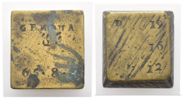 Peso Monetale - Italia - Genova - Punzoni Vari - gr. 25

BB

SPEDIZIONE SOLO IN ITALIA - SHIPPING ONLY IN ITALY