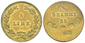 Peso Monetale - Italia - 5 Lire - Punzoni vari - gr. 25,01

SPL

SPEDIZIONE SOLO IN ITALIA - SHIPPING ONLY IN ITALY