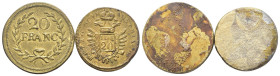 Pesi Monetali - Lotto di 2 Pesi Monetali - Francia, 20 Franc e Austria, 20 Lire"

med.BB+

SPEDIZIONE SOLO IN ITALIA - SHIPPING ONLY IN ITALY
