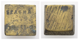 Peso Monetale - Quadrato - Spagna - Punzoni "34-11-2" - gr. 13,38

BB

SPEDIZIONE SOLO IN ITALIA - SHIPPING ONLY IN ITALY