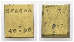 Peso Monetale - Quadrato - Spagna - Punzoni vari - gr. 13,44

BB/qSPL

SPEDIZIONE SOLO IN ITALIA - SHIPPING ONLY IN ITALY