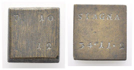Peso Monetale - Quadrato - Spagna - Punzoni "34-11-2" "D10-12" - gr. 13,41

BB+

SPEDIZIONE SOLO IN ITALIA - SHIPPING ONLY IN ITALY