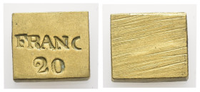 Peso Monetale - Quadrato - 20 Franc - gr. 6,45

SPL

SPEDIZIONE SOLO IN ITALIA - SHIPPING ONLY IN ITALY