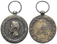 Medaglia - Napoleone III - A ricordo della Campagna d'Italia 1859 - Distribuita alle truppe dell'esercito Sardo nel 1860 - RR MOLTO RARA - Brambilla I...
