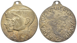 Medaglia - Umberto II e Maria di Savoia - Matrimonio 1930 - gr. 12,9; Ømm.32 - Ae argentato 

BB+

SPEDIZIONE IN TUTTO IL MONDO - WORLDWIDE SHIPPI...