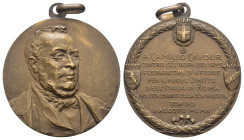 Medaglia in onore di Camillo Cavour, 10 Agosto 1910 Torino appiccagnolata - Opus: Johnson - AE - Gr. 10,90 - mm 28

SPL

SPEDIZIONE SOLO IN ITALIA...