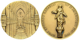 Medaglia Edoardo Radaelli 50° anniversario di Sacerdozio 1941-1991 - opus: Teruggi - AE - 60 g; Ø 50 mm

SPL

SPEDIZIONE IN TUTTO IL MONDO - WORLD...