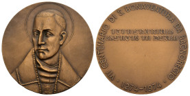 Medaglia VII° centenario della morte di S. Bonaventura da Bagnoregio - opus: Mazzullo, Johnson - AE - 50 g; Ø 50 mm 

FDC

SPEDIZIONE IN TUTTO IL ...