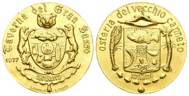 Medaglia Osteria del Vecchio Canneto, Taverna del Gran Sasso, Milano - opus: Johnson, Monti - AE dorato - 36,23 g; Ø 40 mm

SPL/FDC

SPEDIZIONE IN...