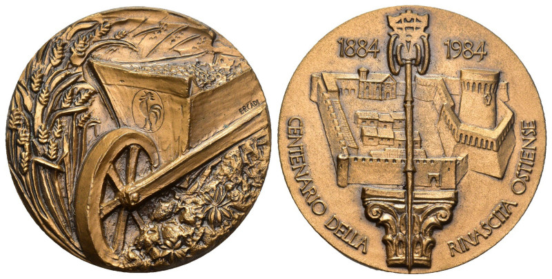 Medaglia per il Centenario della Rinascita Ostiense 1884-1984 - opus Ercadi - AE...