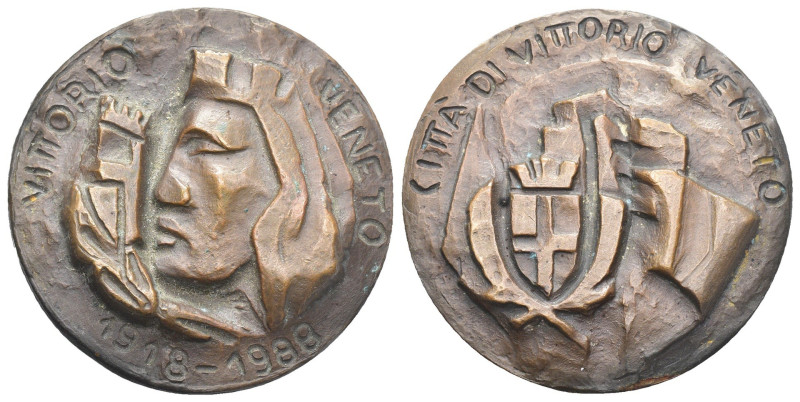 Medaglia Città di Vittorio Veneto 1918-1988 - AE - 98,10 g; Ø 50 mm

SPEDIZION...