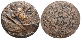 Paolo VI (Giovanni Battista Montini) 1963-1978 - Medaglia 1970 celebrativa del viaggio del Papa in oceania - Opus Greco - AE - gr. 61,55; Ø mm 43

F...