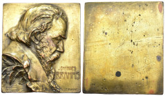 Placca a ricordo di Johannes Brahms (compositore e direttore d'orchestra tedesco) - Opus F. Stiasny - Ae - gr. 139,88; Ø mm 65x56

SPEDIZIONE IN TUT...