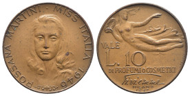Gettone da 10 Lire 1947 "Rossana Martini Miss Italia 1946" - Coniato dalla ditta Fratelli Lorioli (Profumi e Cosmetici Milano) - AE - gr. 5,7

SPEDI...